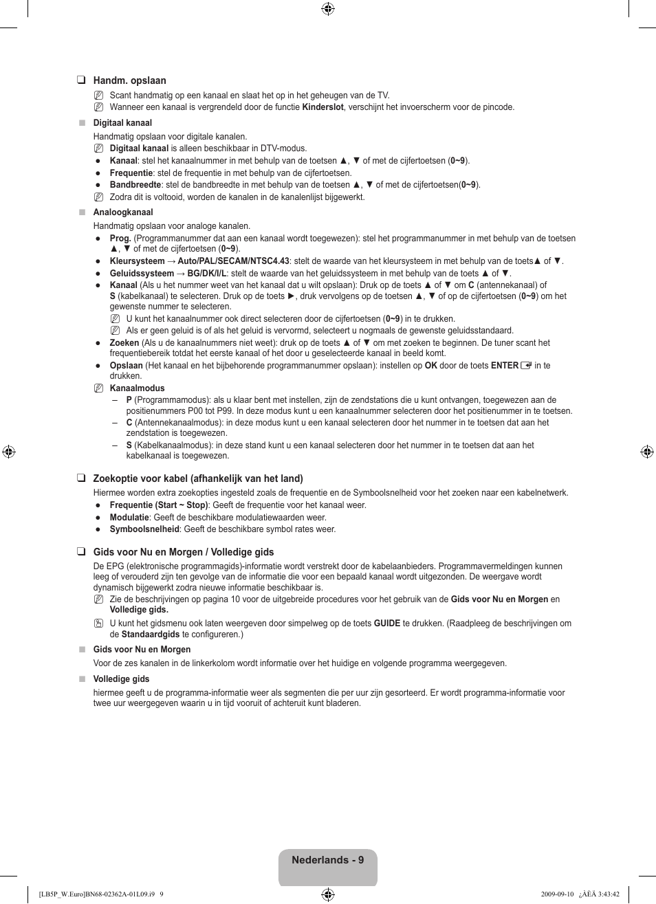 Samsung LE46B530P7W User Manual | Page 119 / 336