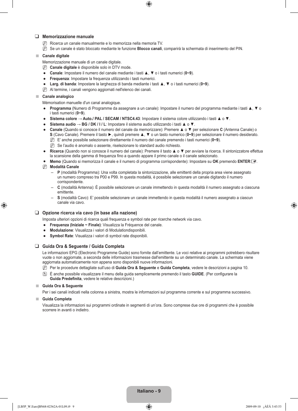 Samsung LE46B530P7W User Manual | Page 155 / 336