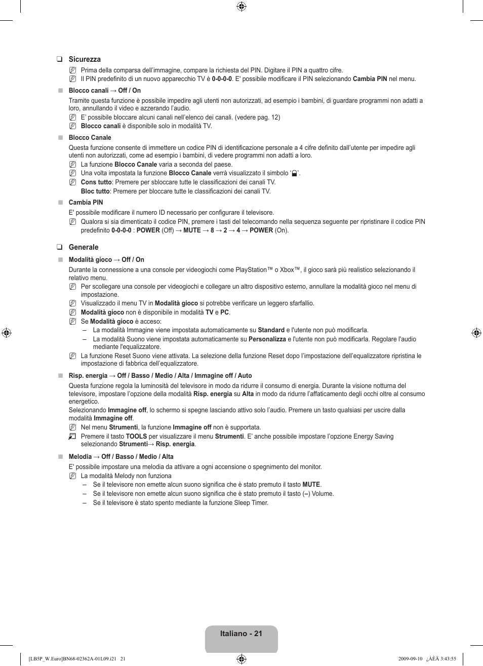 Samsung LE46B530P7W User Manual | Page 167 / 336