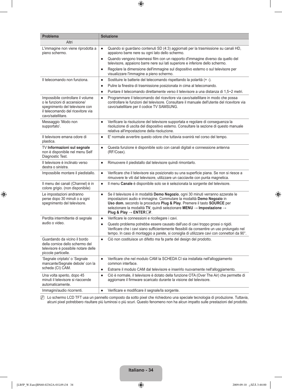 Samsung LE46B530P7W User Manual | Page 180 / 336