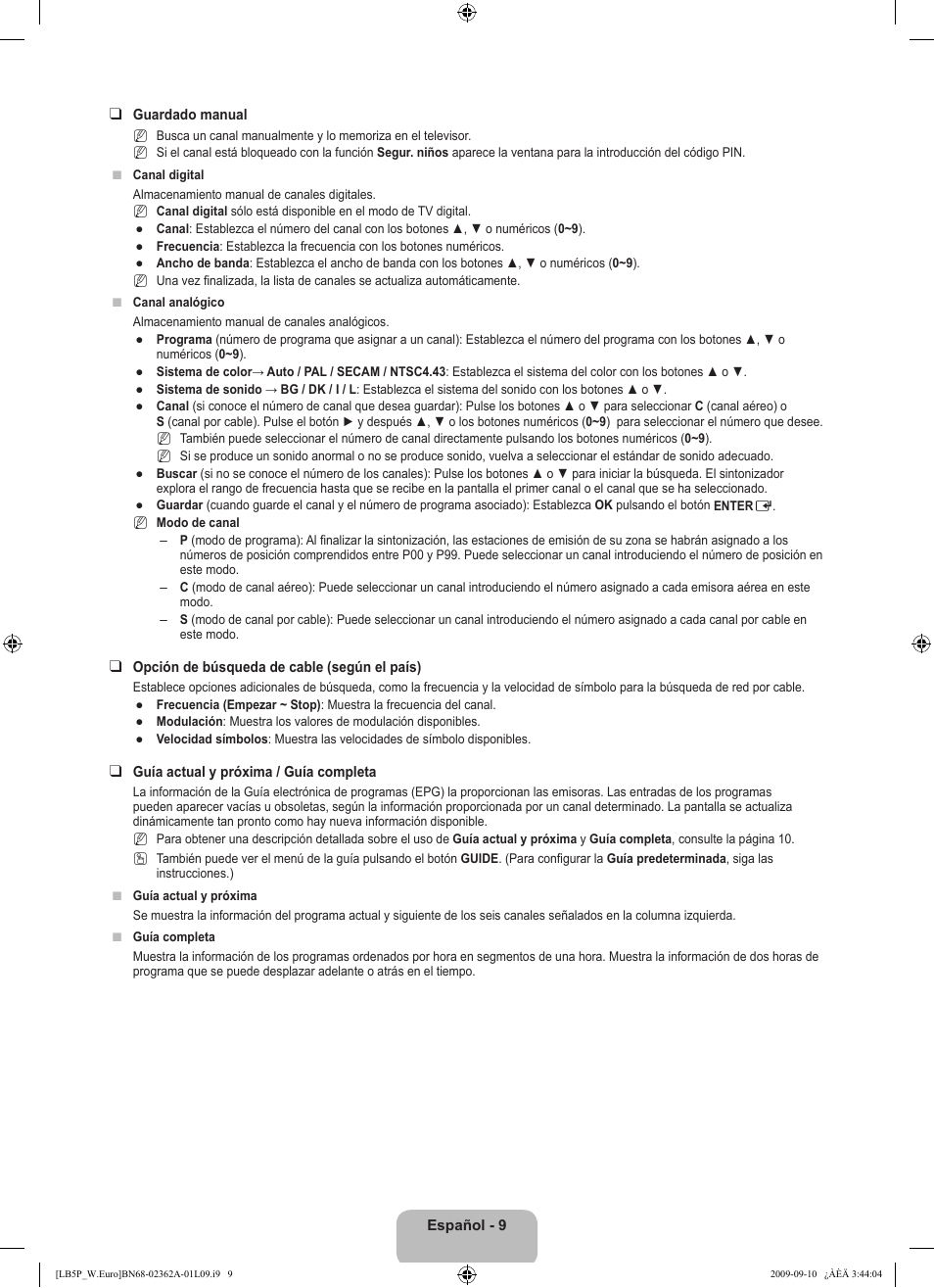 Samsung LE46B530P7W User Manual | Page 193 / 336