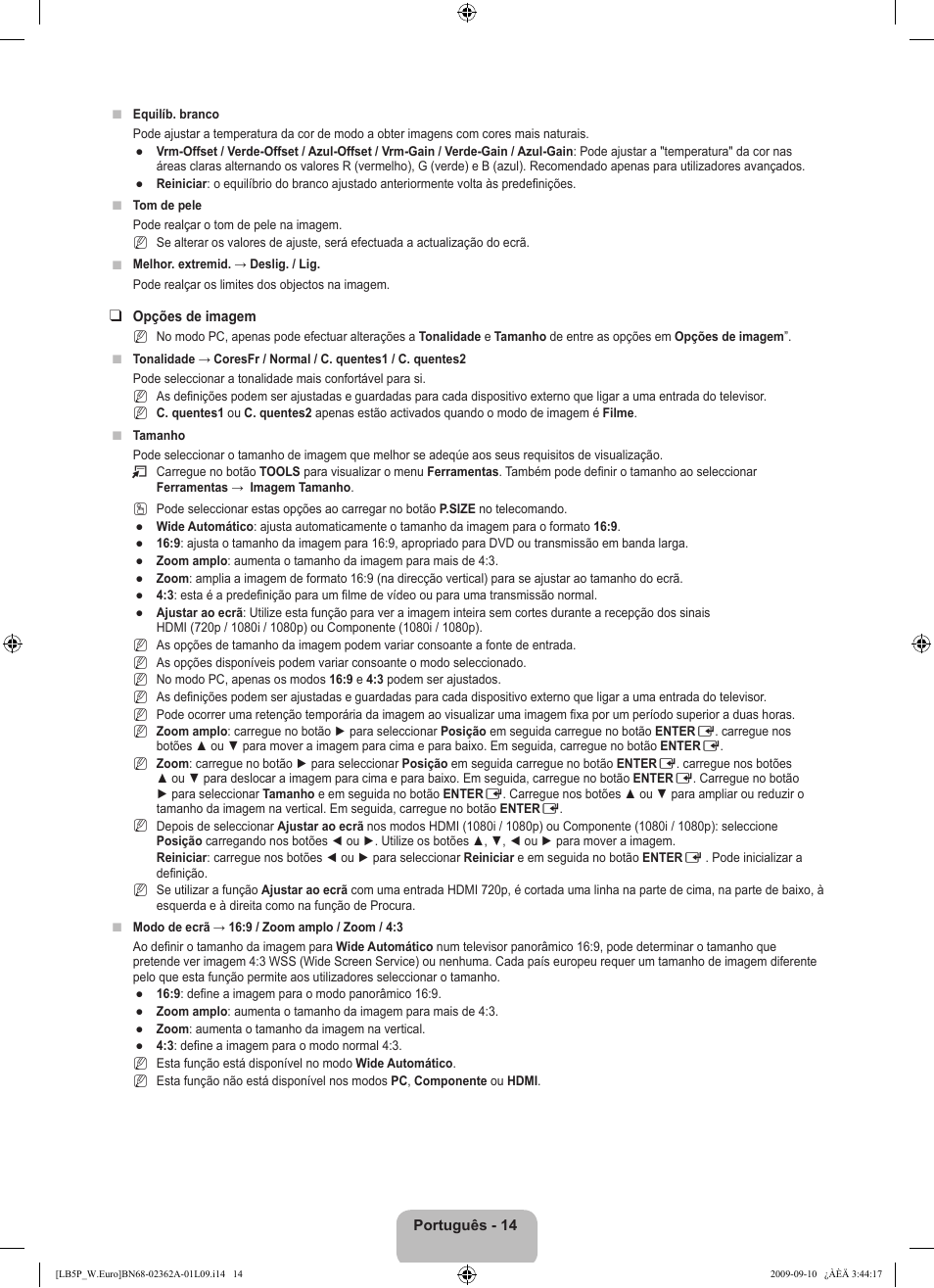 Samsung LE46B530P7W User Manual | Page 234 / 336