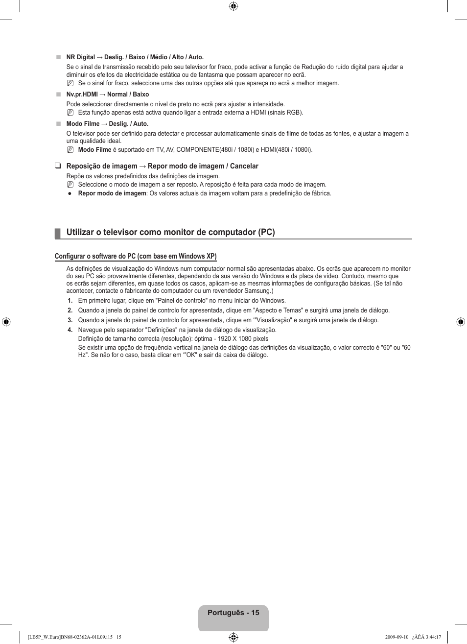 Samsung LE46B530P7W User Manual | Page 235 / 336