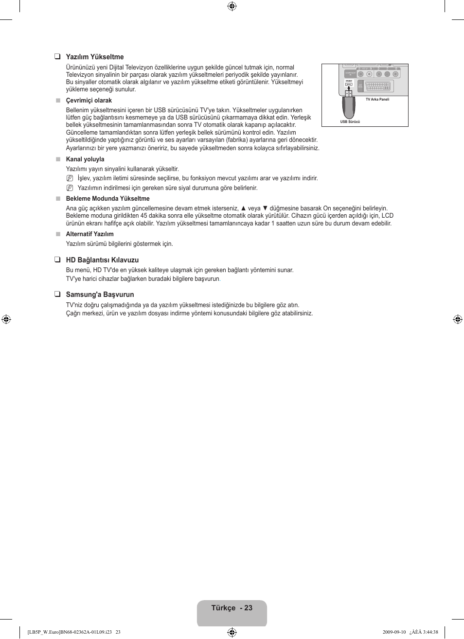 Samsung LE46B530P7W User Manual | Page 315 / 336