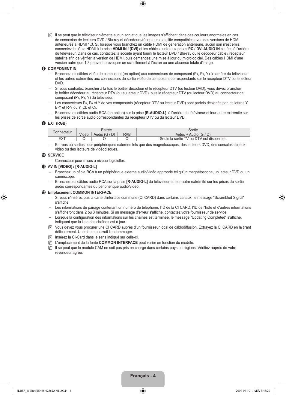 Samsung LE46B530P7W User Manual | Page 42 / 336