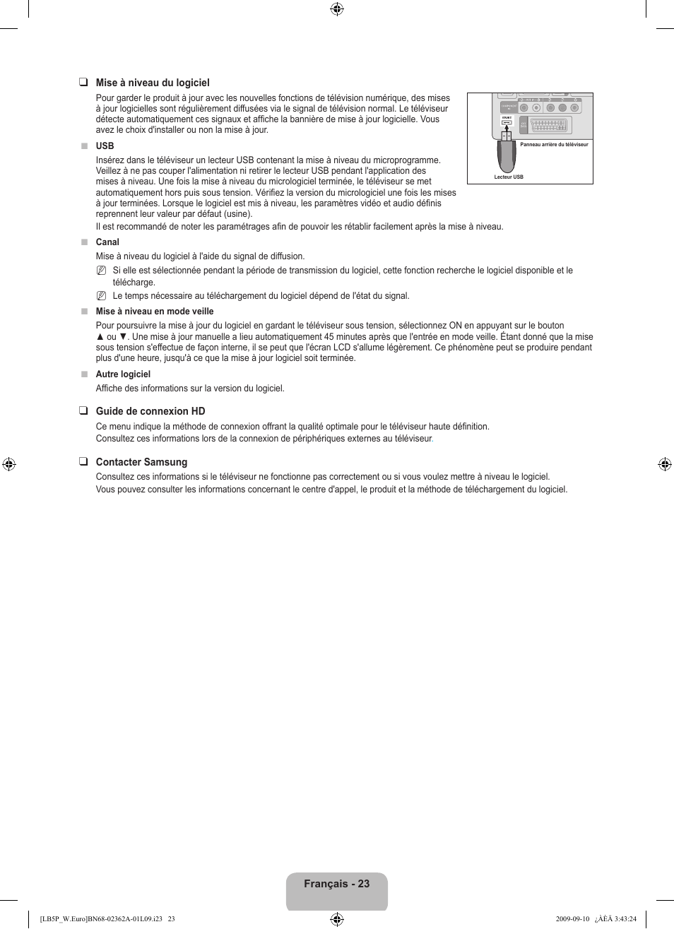 Samsung LE46B530P7W User Manual | Page 61 / 336