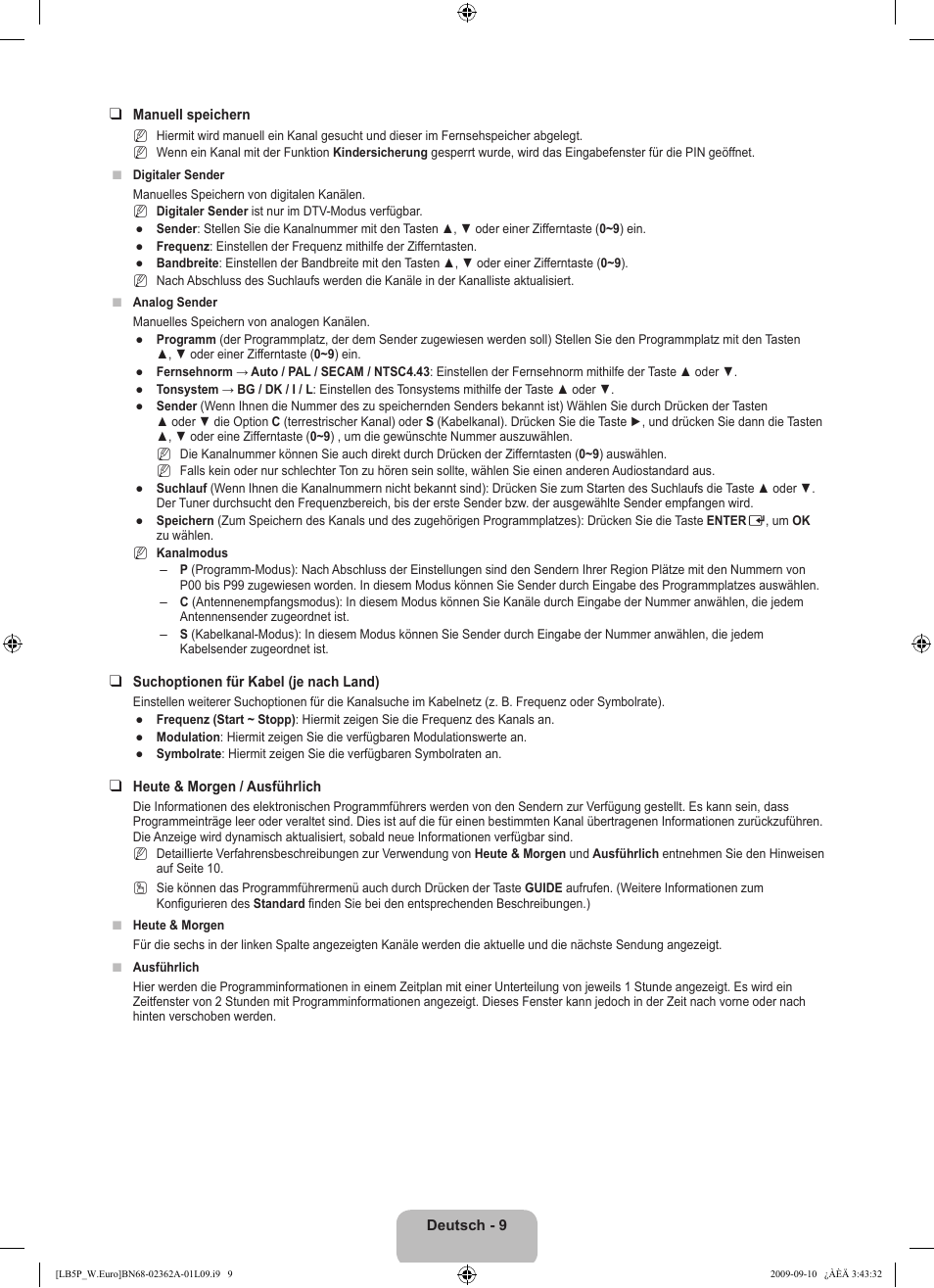 Samsung LE46B530P7W User Manual | Page 83 / 336