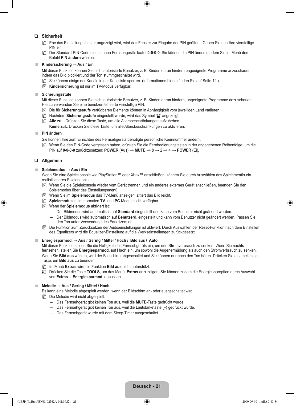 Samsung LE46B530P7W User Manual | Page 95 / 336