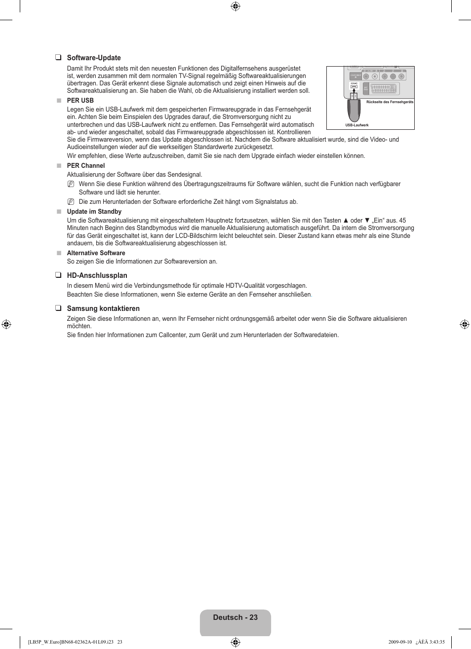 Samsung LE46B530P7W User Manual | Page 97 / 336