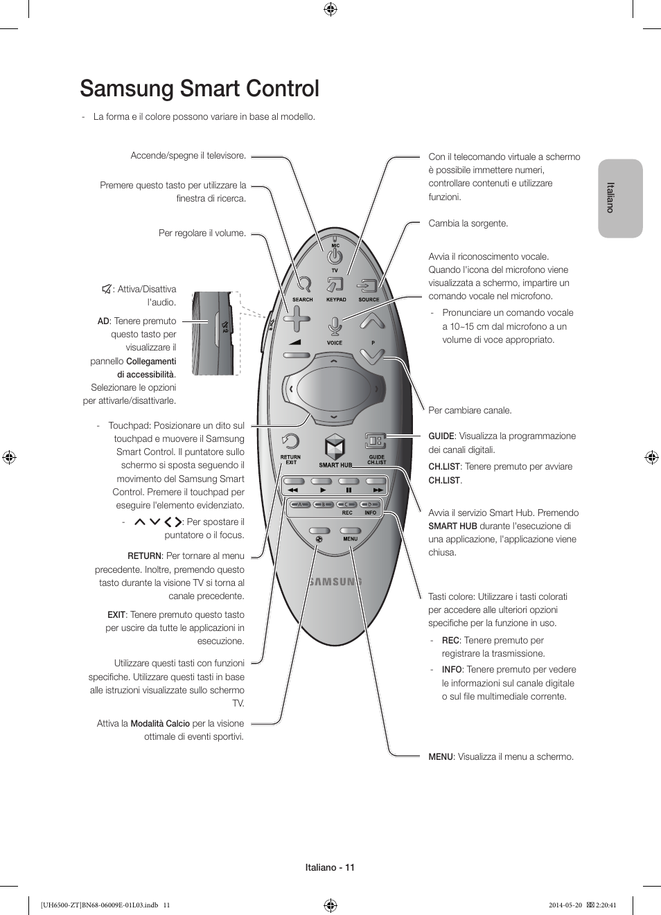 Samsung smart control | Samsung UE55H6500SZ User Manual | Page 34 / 71