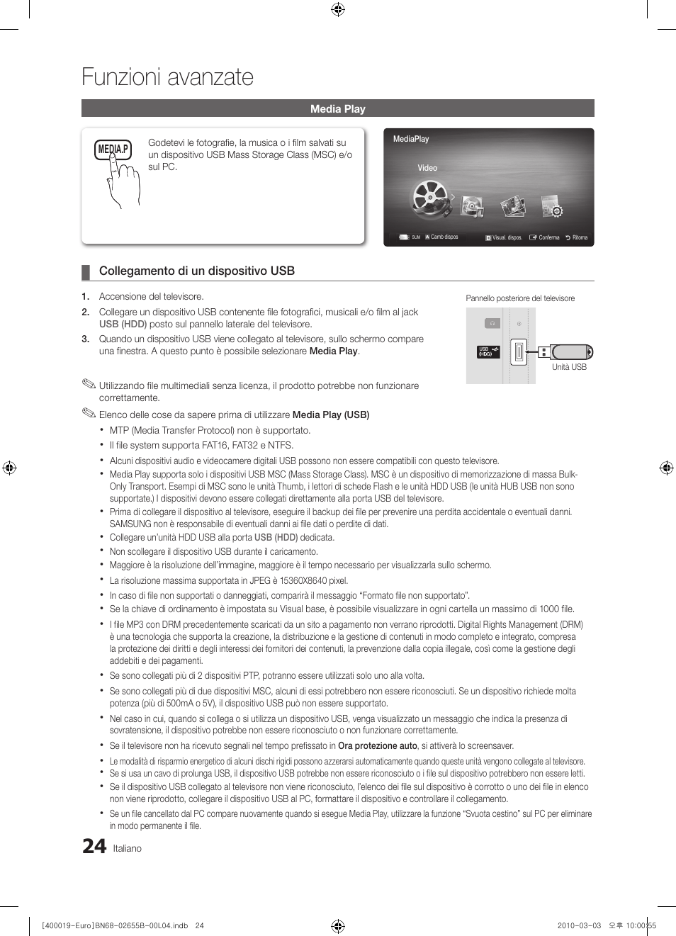 Funzioni avanzate | Samsung UE26C4000PW User Manual | Page 150 / 170