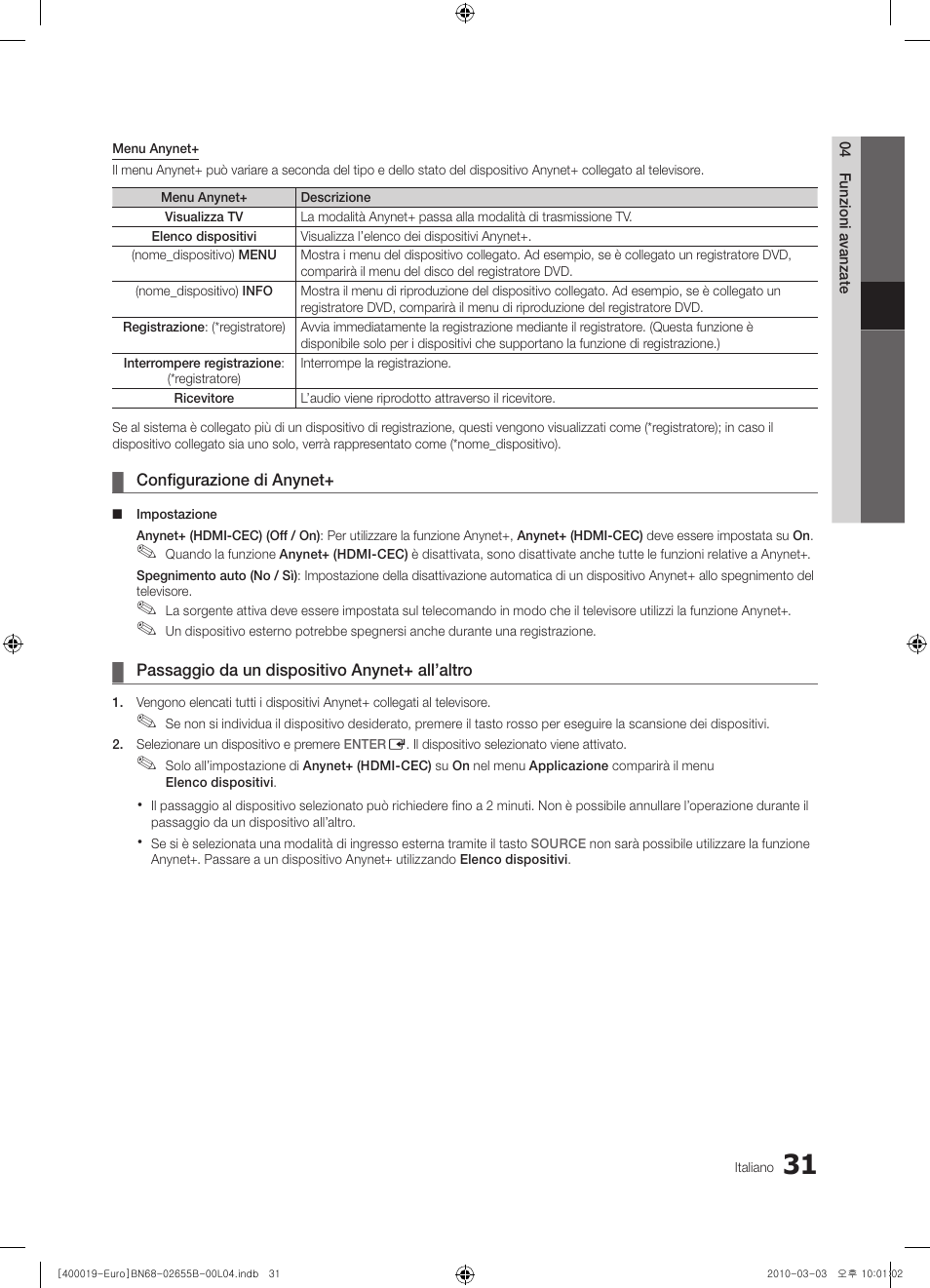 Samsung UE26C4000PW User Manual | Page 157 / 170