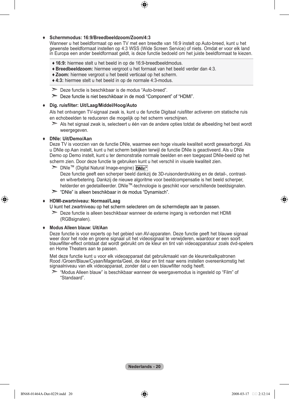 Samsung LE32A436T1D User Manual | Page 196 / 468