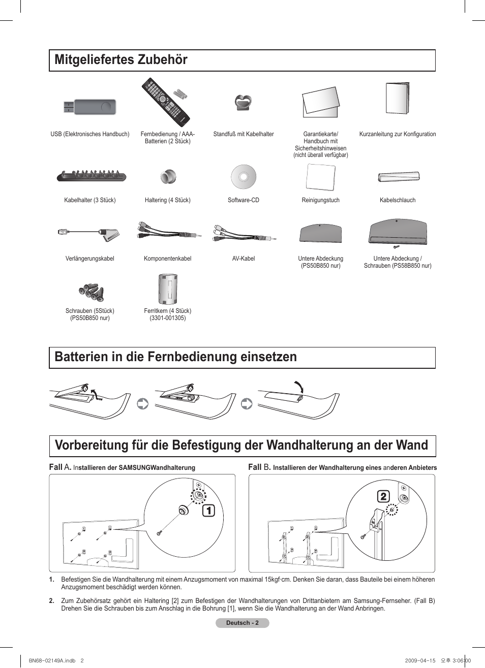 Samsung PS58B850Y1P User Manual | Page 29 / 95
