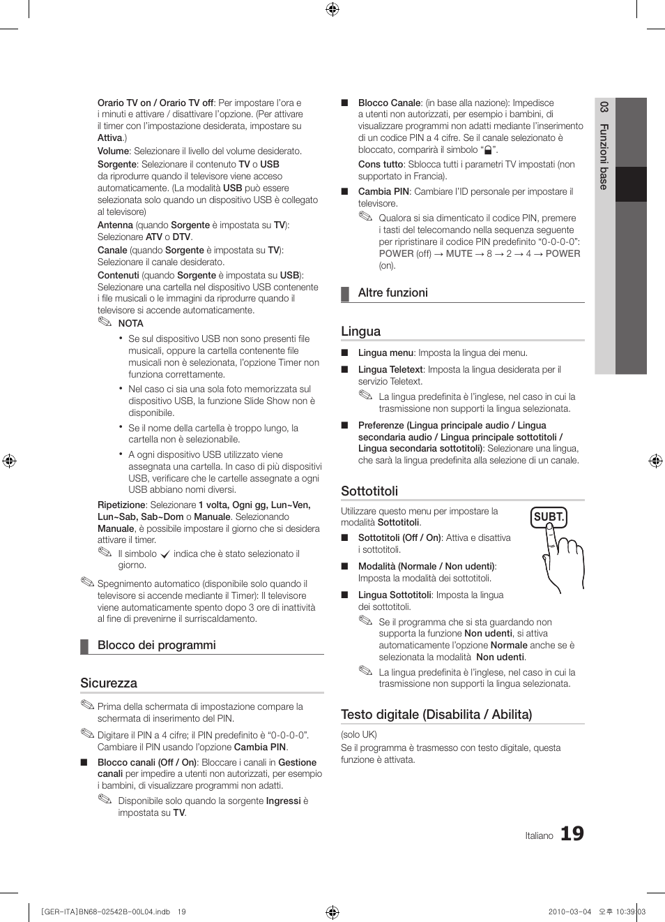 Samsung LE46C550J1W User Manual | Page 133 / 155