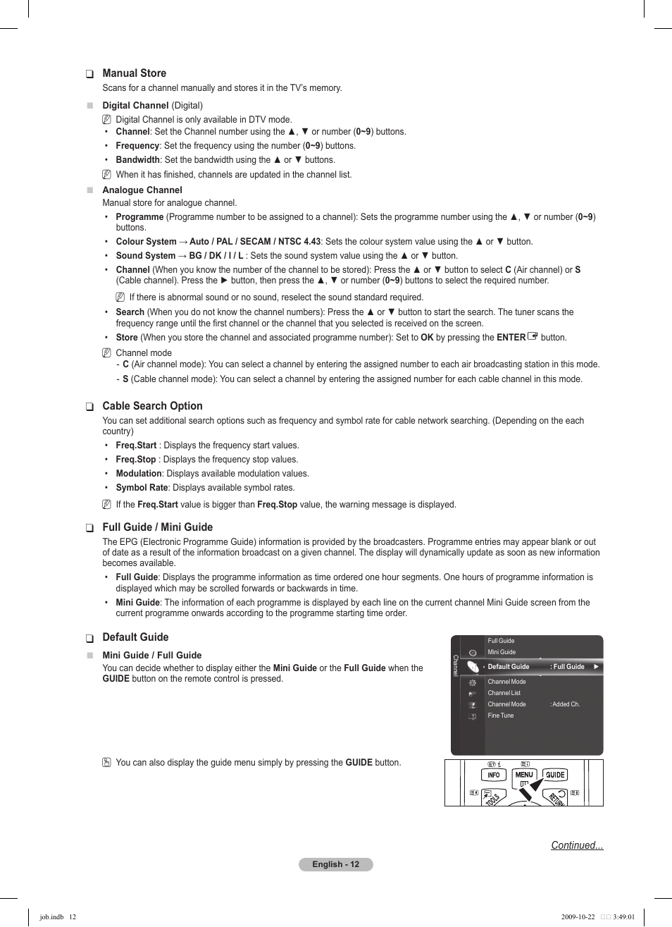 Samsung PS58B850Y1P User Manual | Page 12 / 655