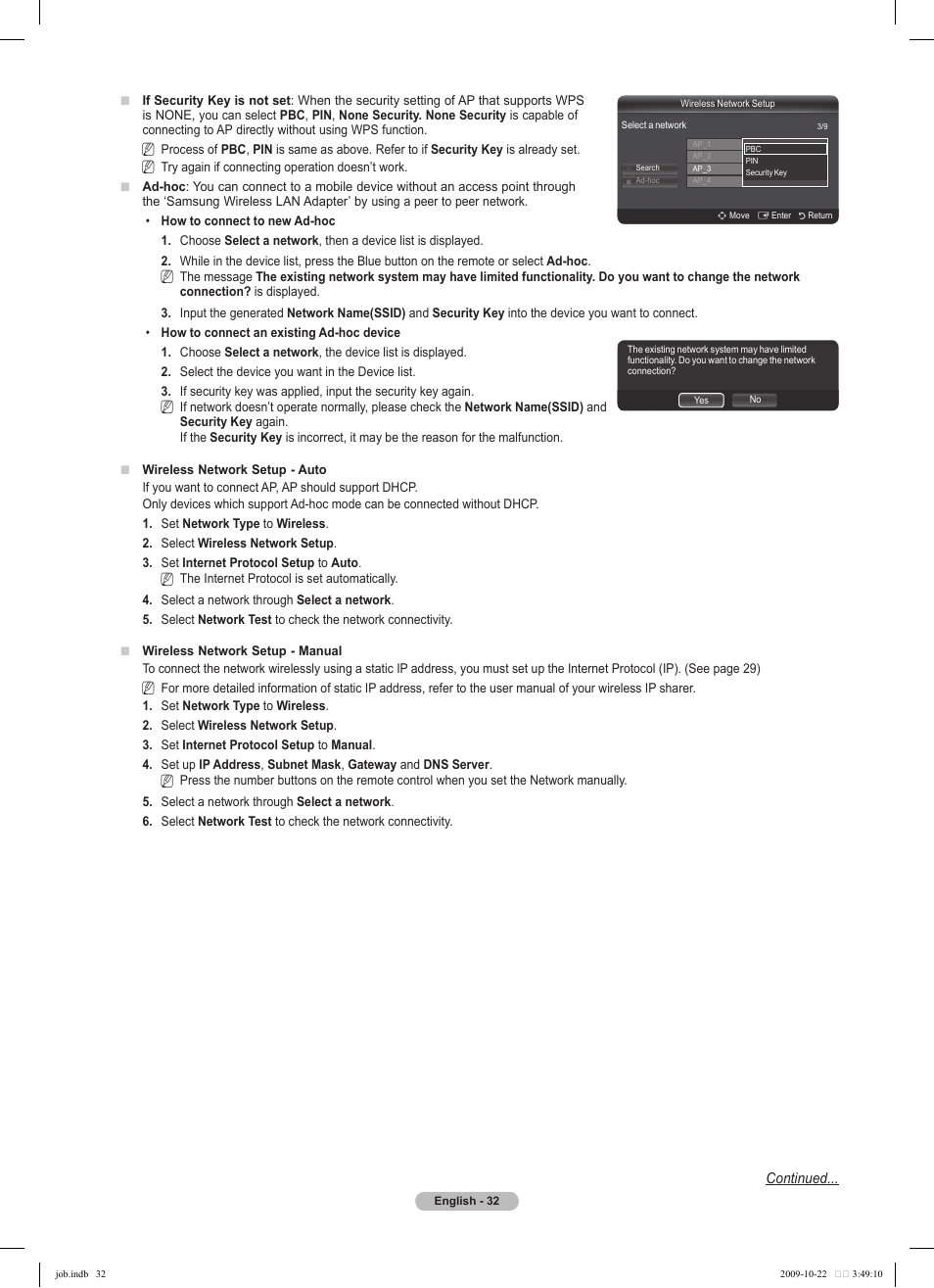 Samsung PS58B850Y1P User Manual | Page 32 / 655