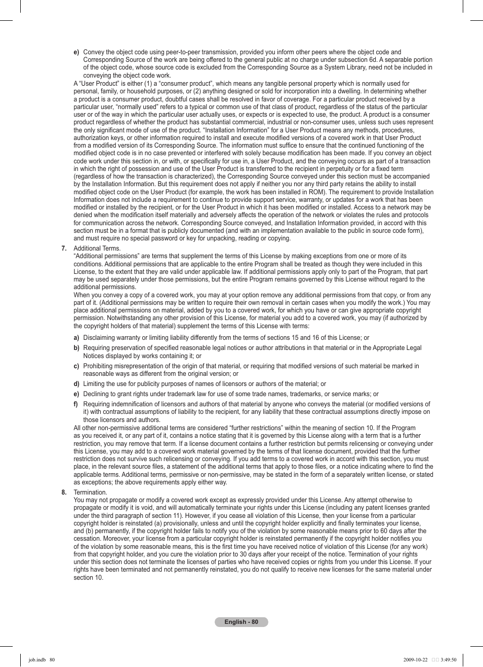 Samsung PS58B850Y1P User Manual | Page 80 / 655