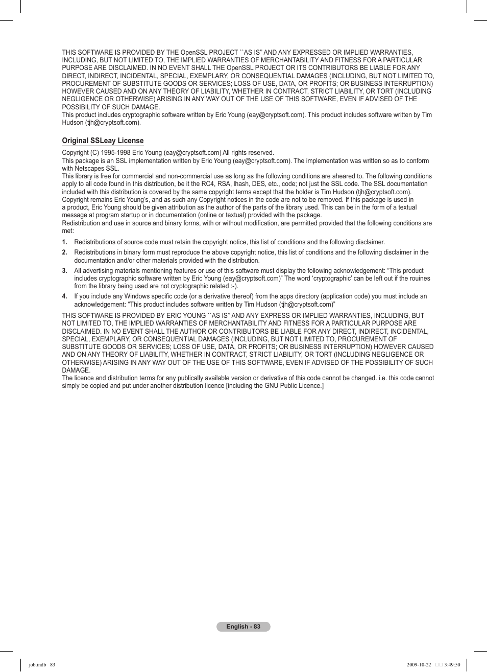 Samsung PS58B850Y1P User Manual | Page 83 / 655