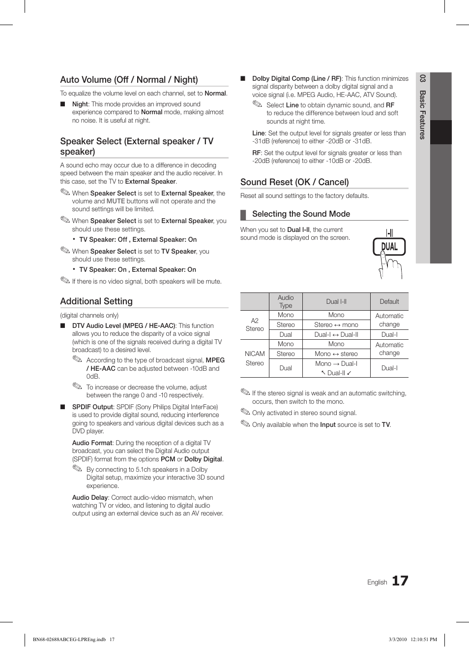 Samsung LE37C550J1W User Manual | Page 17 / 194