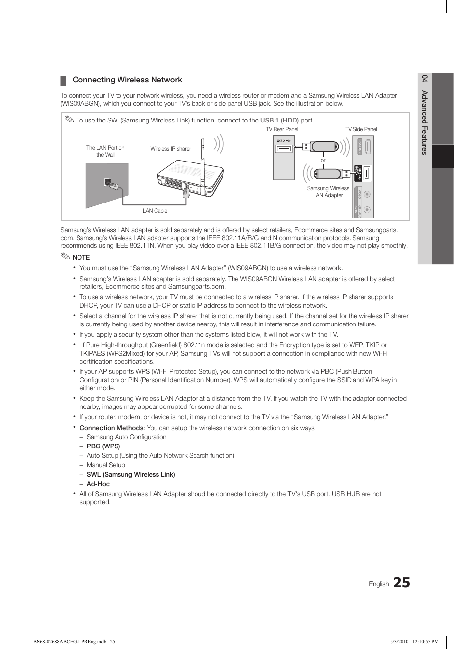 Samsung LE37C550J1W User Manual | Page 25 / 194