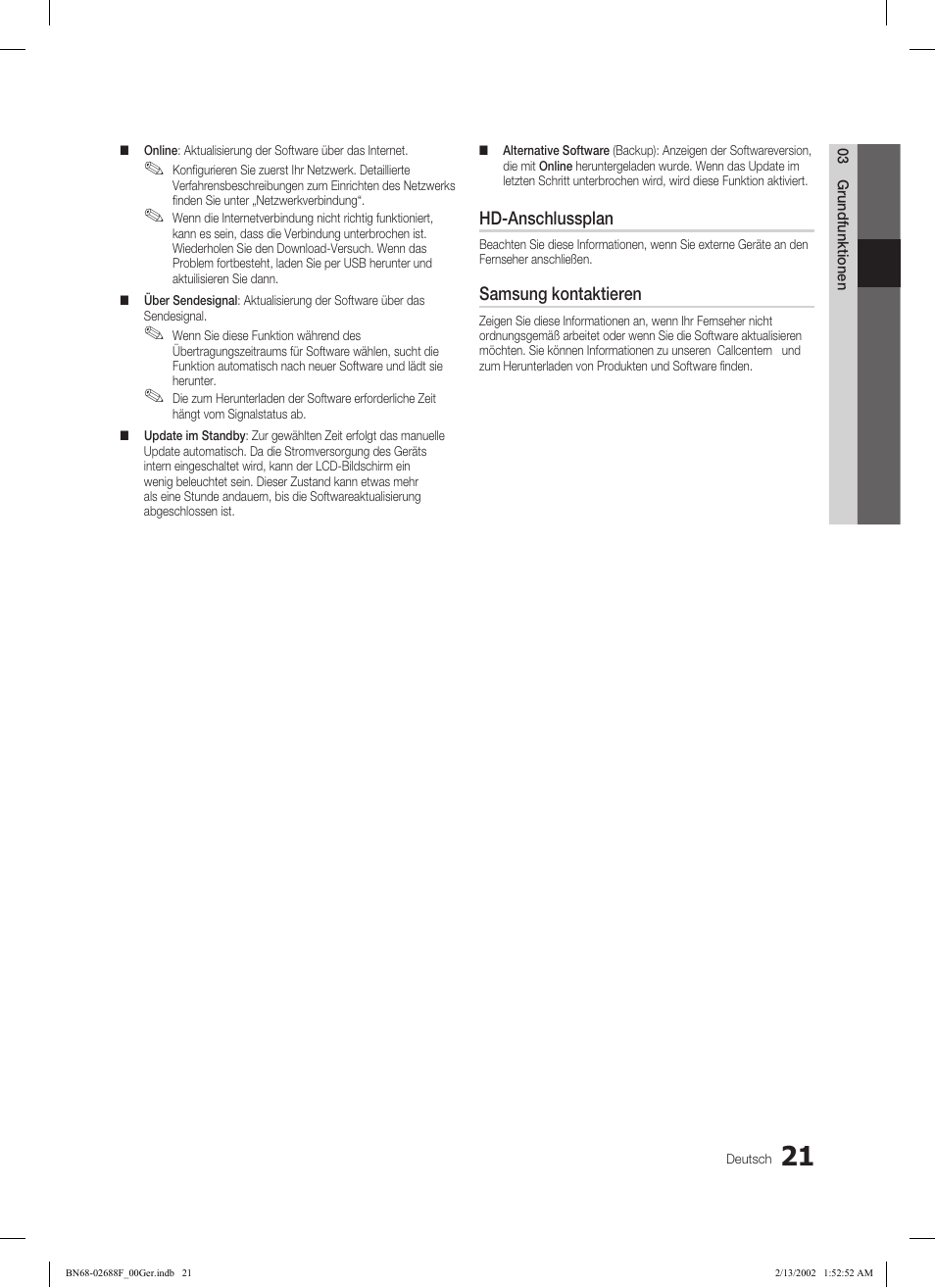 Samsung LE37C550J1W User Manual | Page 69 / 194