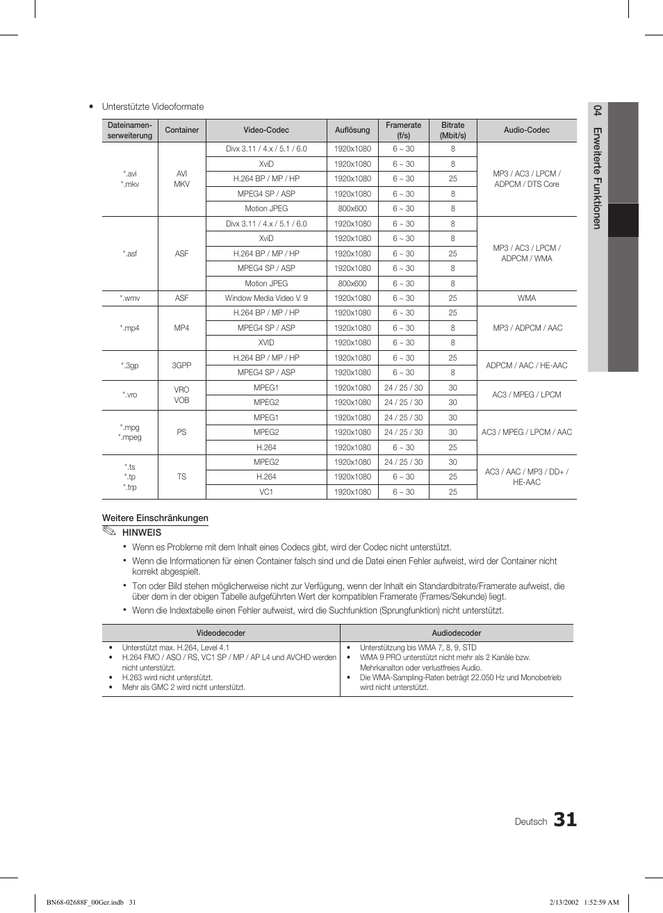 Samsung LE37C550J1W User Manual | Page 79 / 194