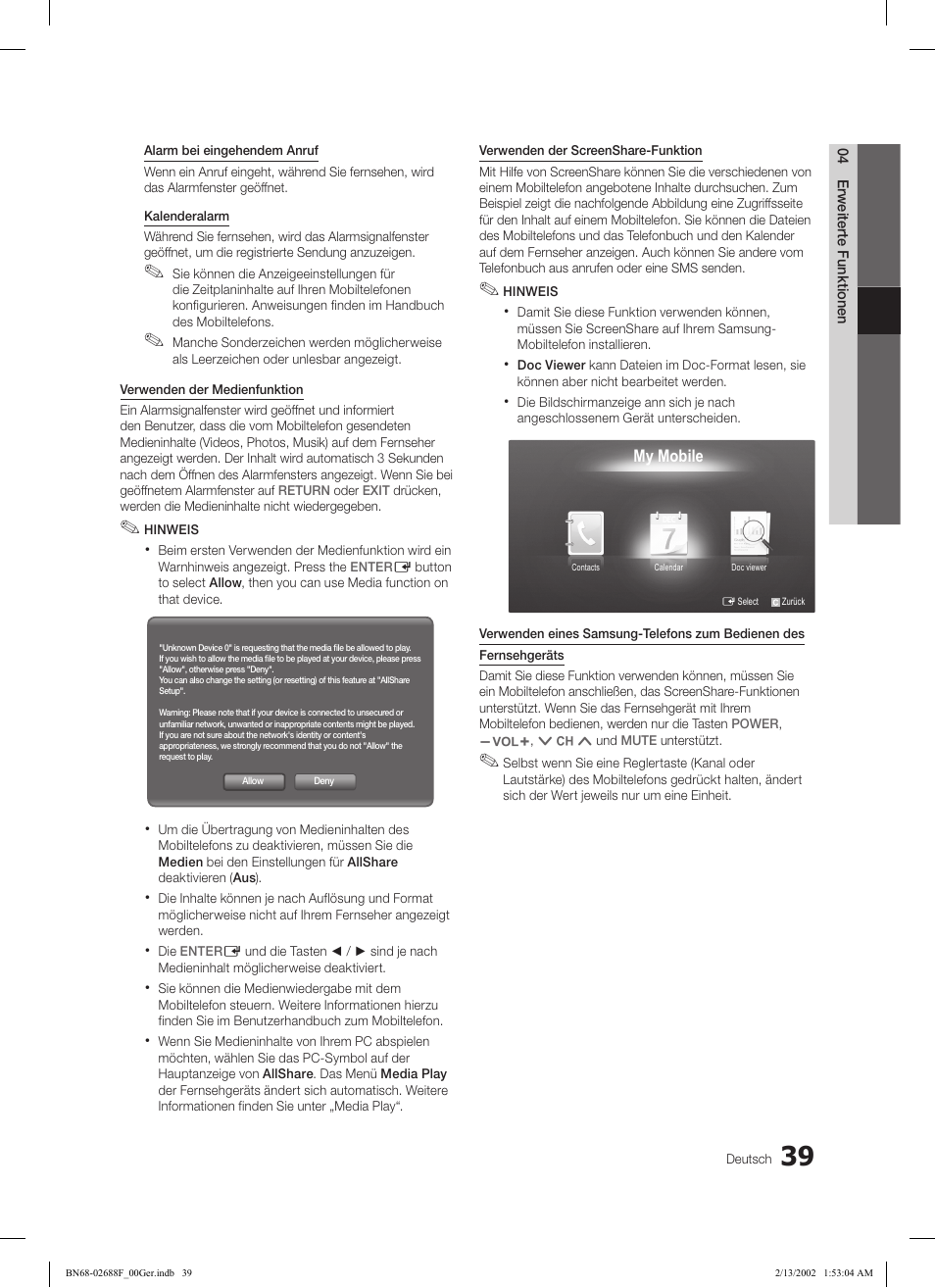 Samsung LE37C550J1W User Manual | Page 87 / 194