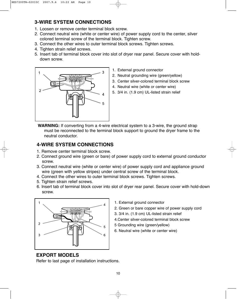 Amana Automatic Dryer User Manual | Page 10 / 37