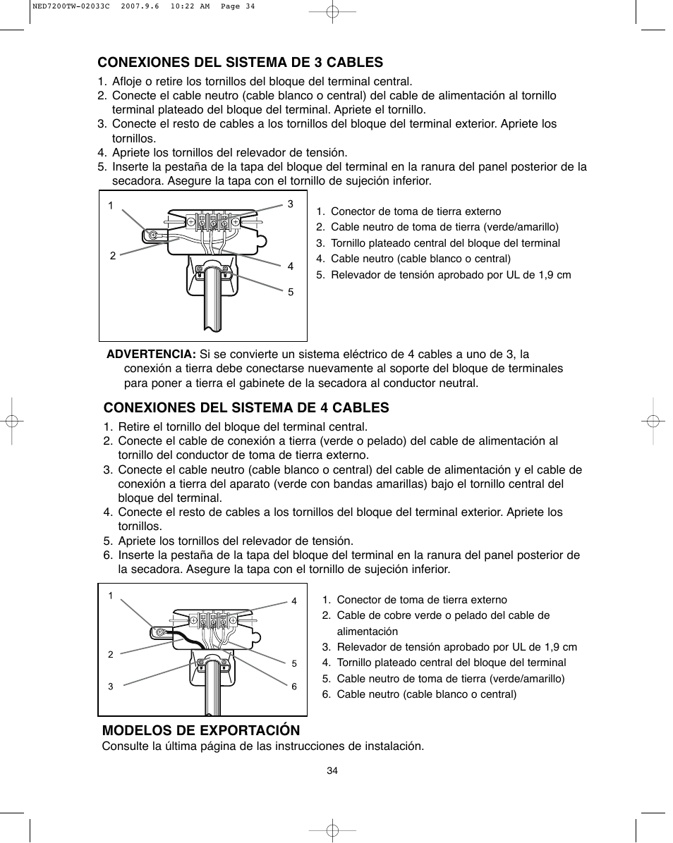 Amana Automatic Dryer User Manual | Page 34 / 37