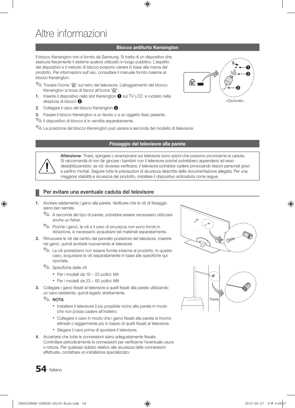 Altre informazioni | Samsung UE32C6600UP User Manual | Page 114 / 181