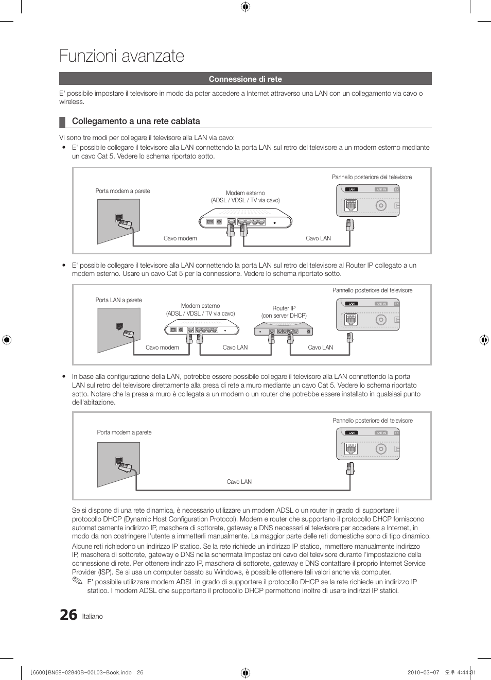 Funzioni avanzate | Samsung UE32C6600UP User Manual | Page 86 / 181