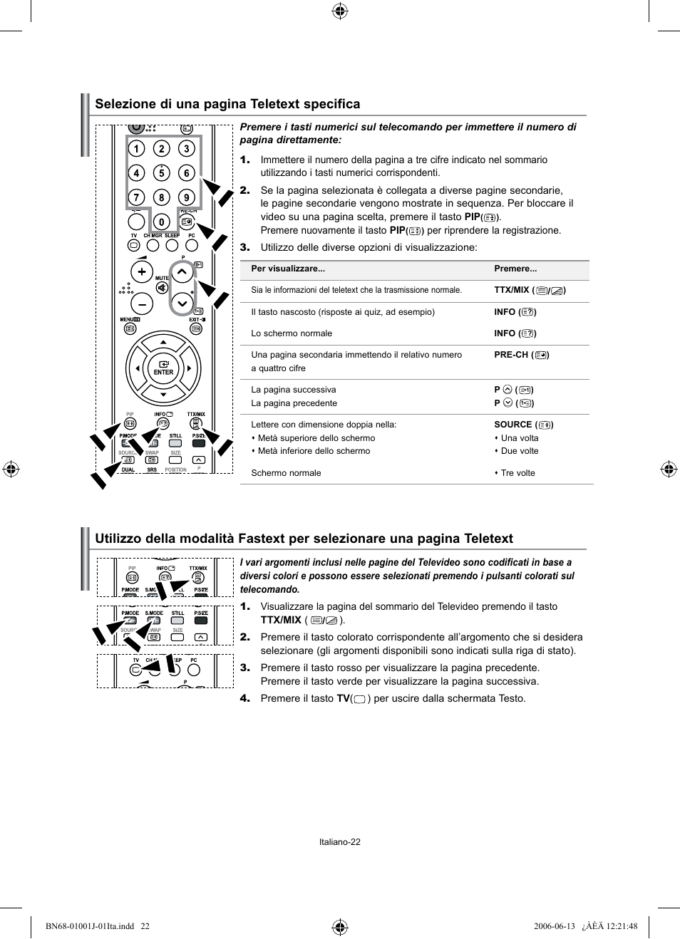 Selezione di una pagina teletext specifica | Samsung LE32S71B User Manual | Page 180 / 187