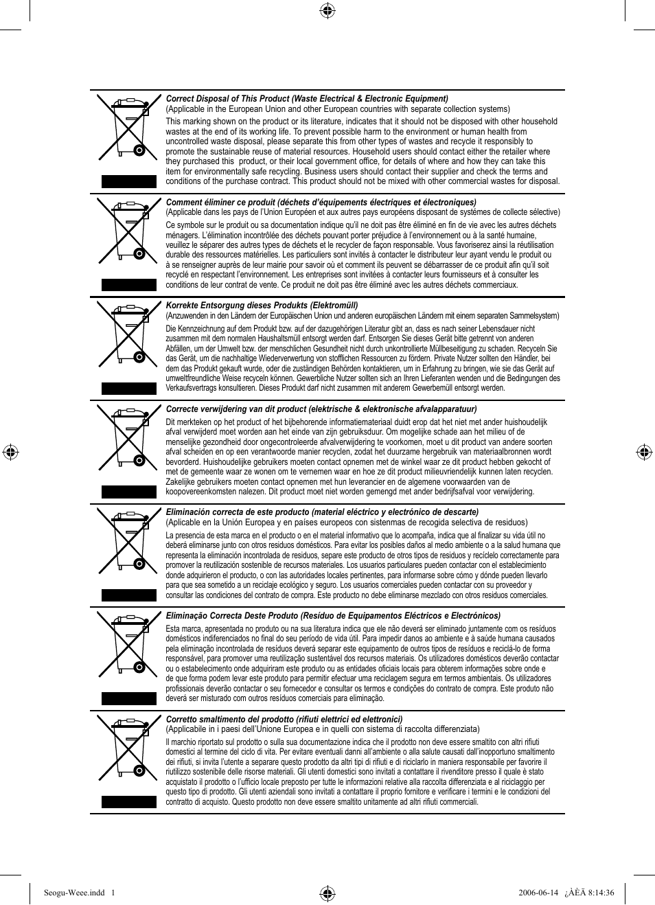 Samsung LE32S71B User Manual | Page 187 / 187