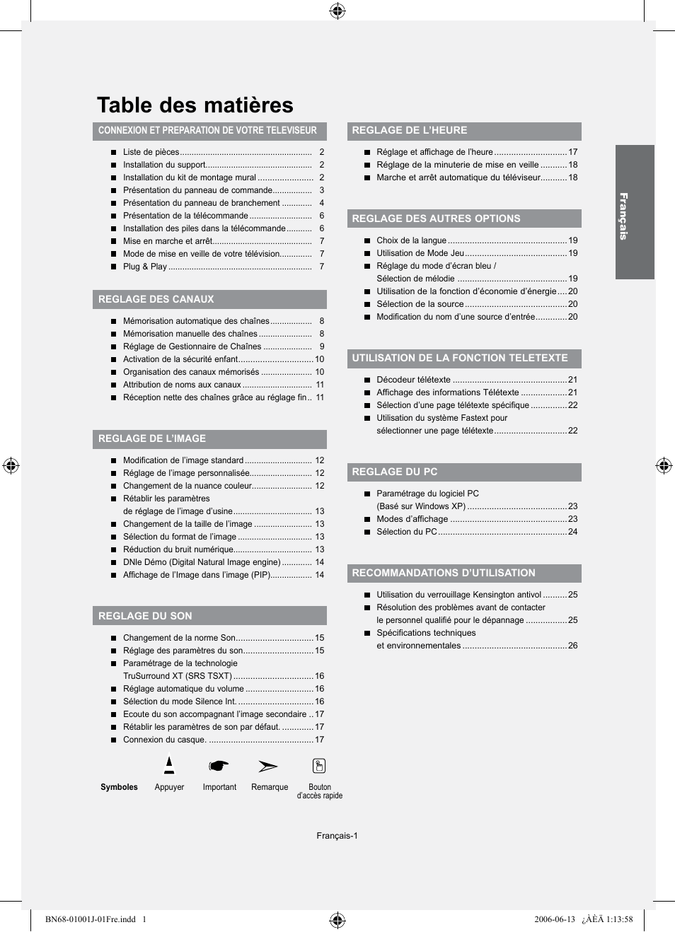 Samsung LE32S71B User Manual | Page 29 / 187