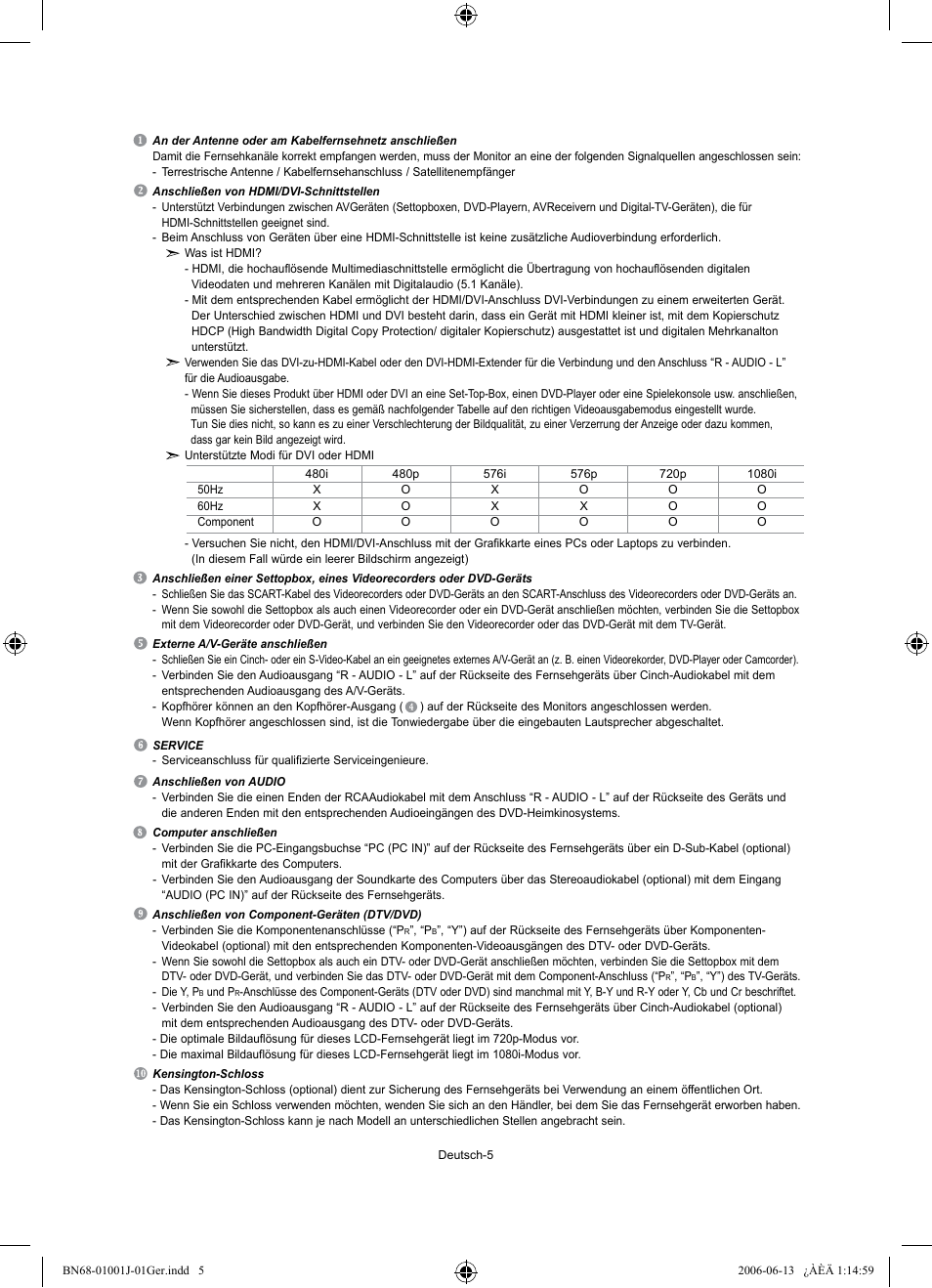 Samsung LE32S71B User Manual | Page 59 / 187