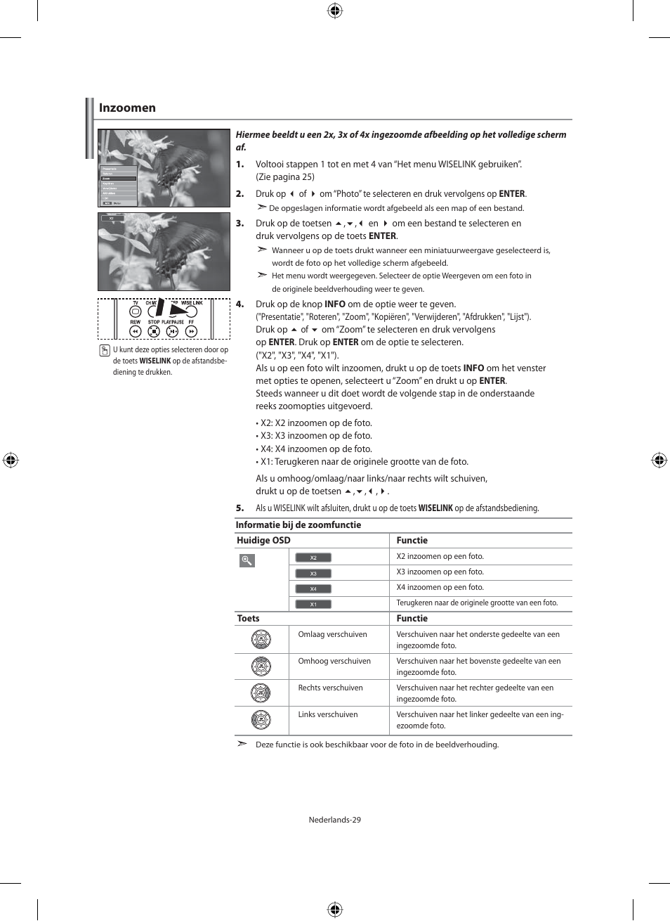 Inzoomen | Samsung LE46F71B User Manual | Page 163 / 312