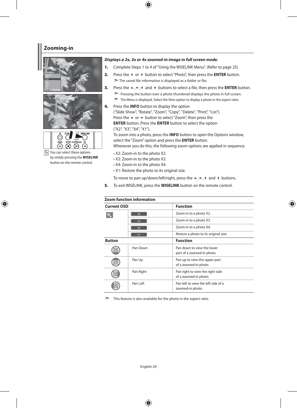 Zooming-in | Samsung LE46F71B User Manual | Page 31 / 312