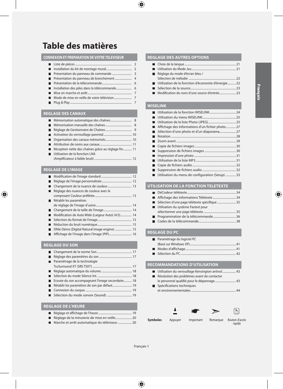 Samsung LE46F71B User Manual | Page 47 / 312