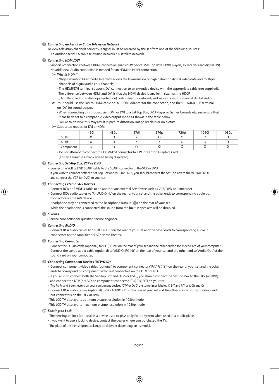 Samsung LE46F71B User Manual | Page 7 / 312