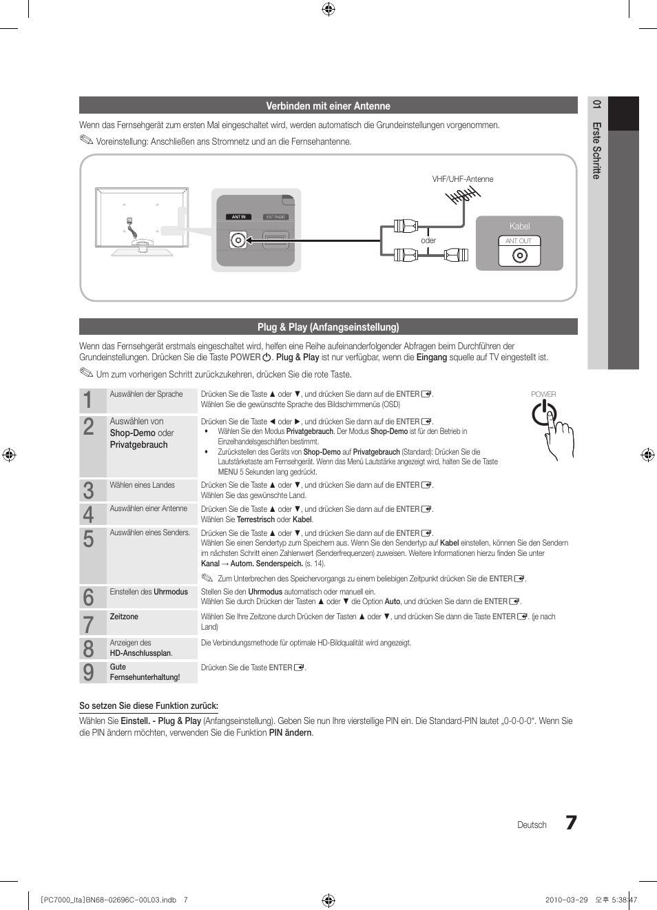 Samsung PS50C7000YP User Manual | Page 133 / 189