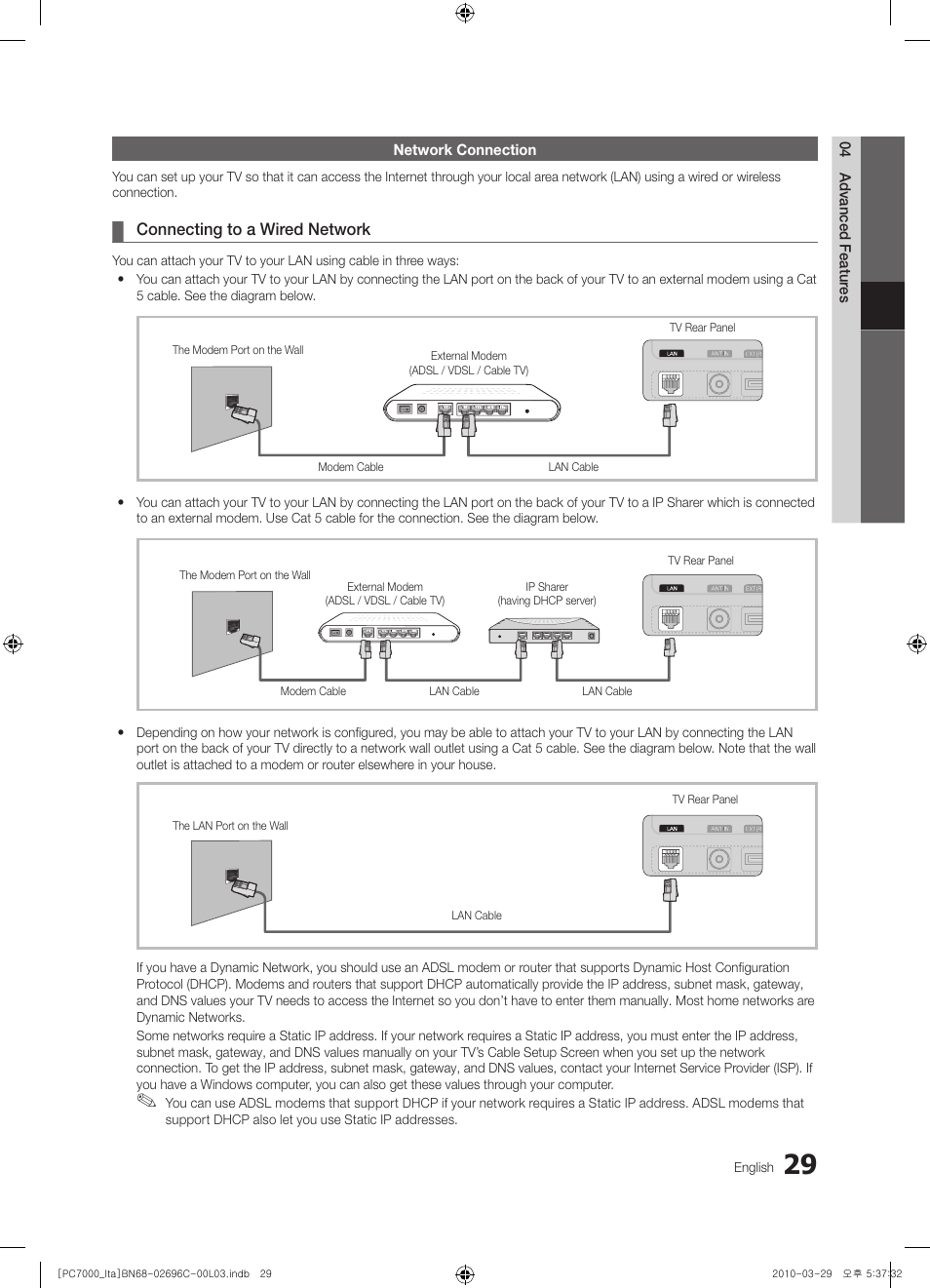 Samsung PS50C7000YP User Manual | Page 29 / 189