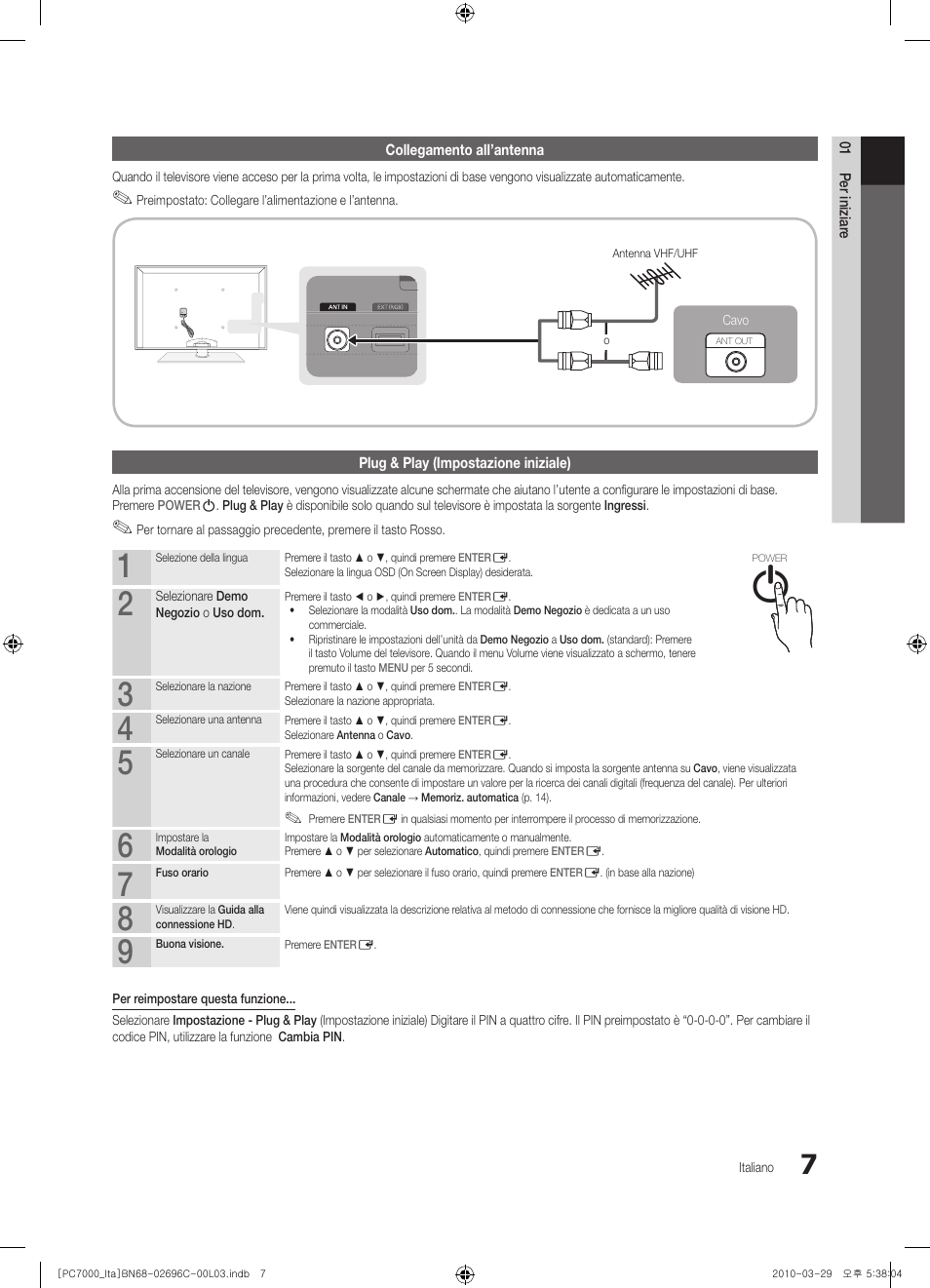 Samsung PS50C7000YP User Manual | Page 69 / 189