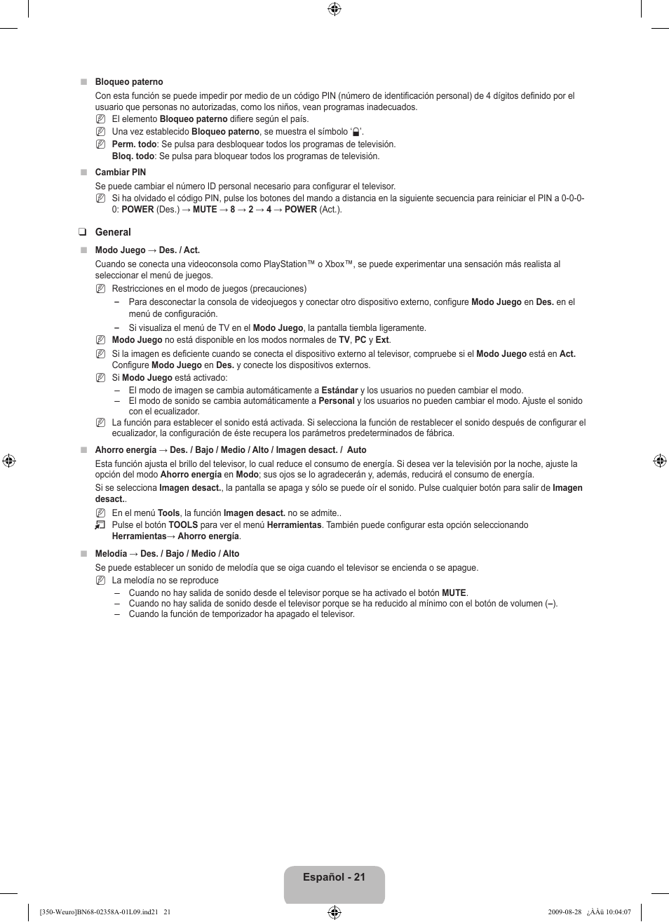 Samsung LE26B350F1W User Manual | Page 183 / 296