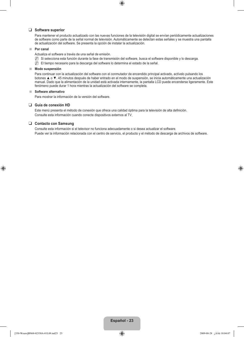 Samsung LE26B350F1W User Manual | Page 185 / 296