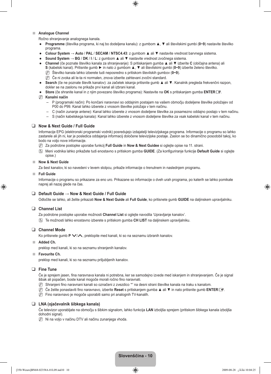 Samsung LE26B350F1W User Manual | Page 236 / 296