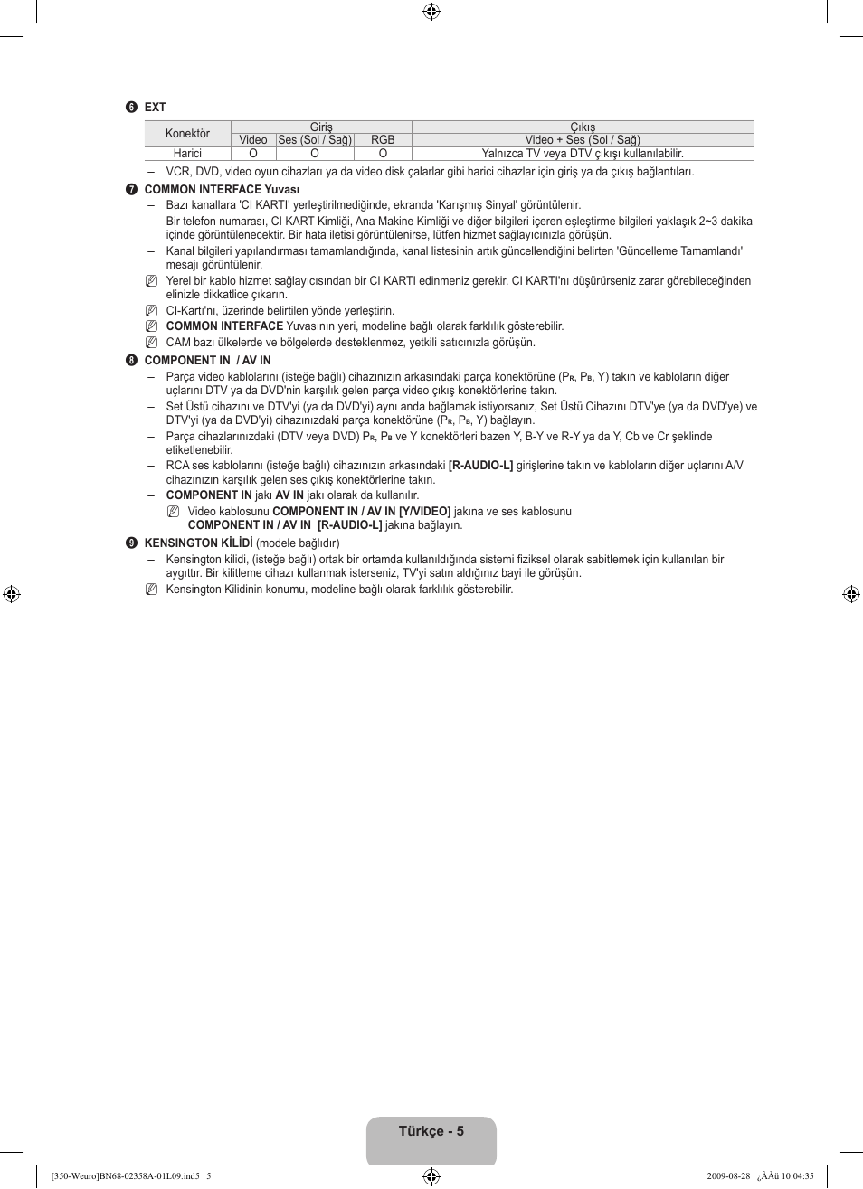 Samsung LE26B350F1W User Manual | Page 263 / 296