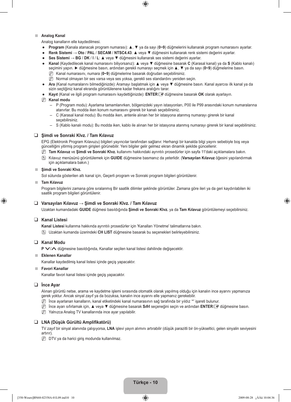 Samsung LE26B350F1W User Manual | Page 268 / 296
