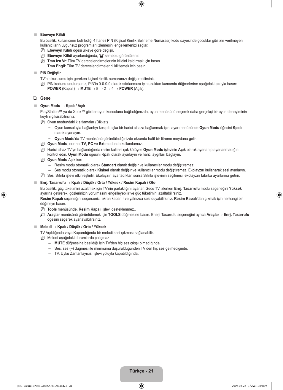 Samsung LE26B350F1W User Manual | Page 279 / 296