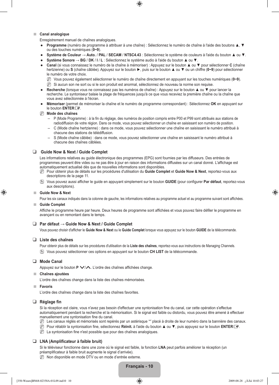 Samsung LE26B350F1W User Manual | Page 44 / 296